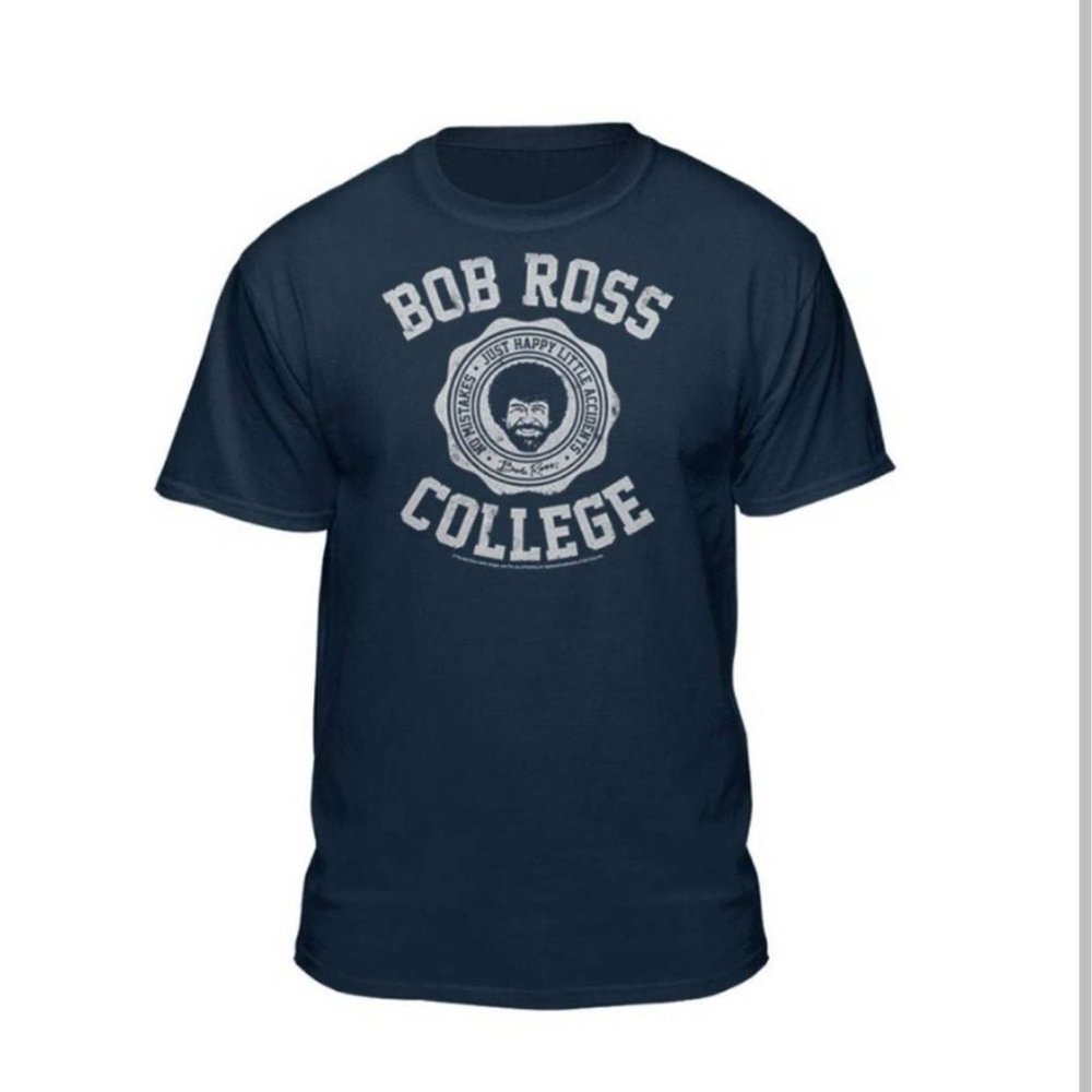 Bob Ross College Graphic Tee NWOT